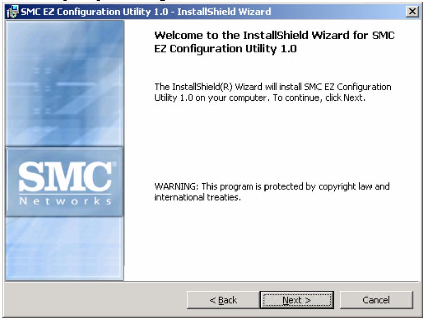 SMC HP1D-USB - CHAPTER 4 | Installing EZ Configuration Utility - 2