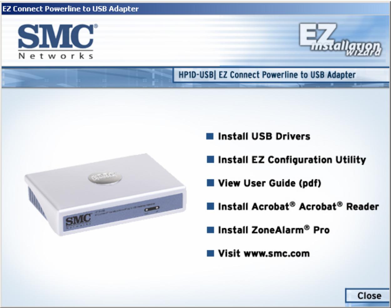 SMC HP1D-USB - CHAPTER 4 | Installing EZ Configuration Utility - 1