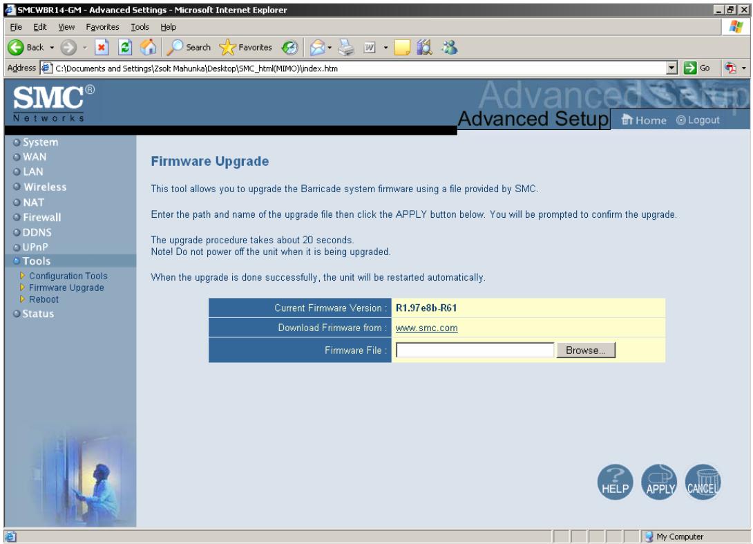 SMC WBR14-GM - Firmware Upgrade - 1