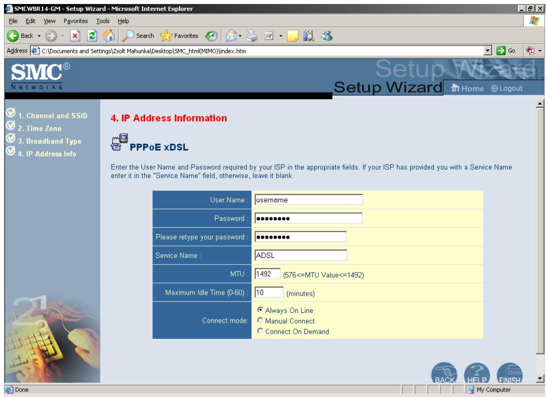 SMC WBR14-GM - Select the WAN Access Type - 1