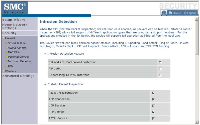 SMC WBR14T-G - Intrusion Detection - 1