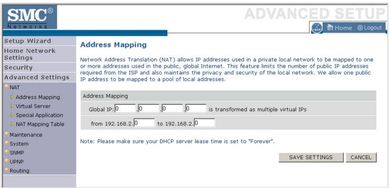 SMC WBR14T-G - Address Mapping - 1
