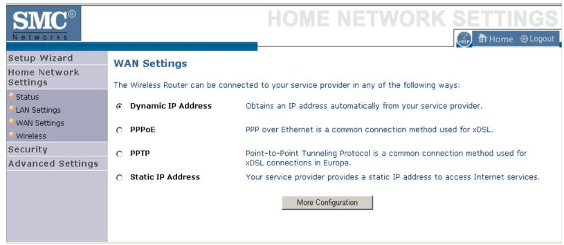 SMC WBR14T-G - WAN Settings - 1