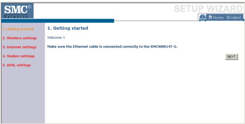 SMC WBR14T-G - Getting Started - 1