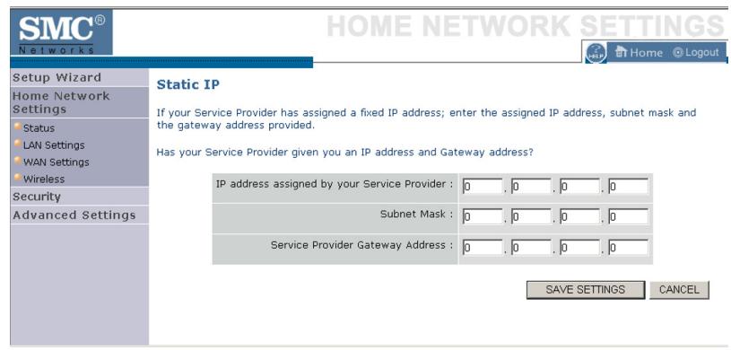 SMC WBR14T-G - Static IP - 1