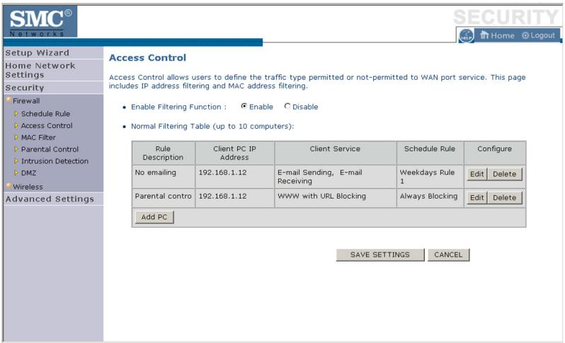 SMC WBR14T-G - Access Control - 1
