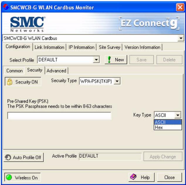 SMC WCB-G - WPA-PSK Encryption Type - 1