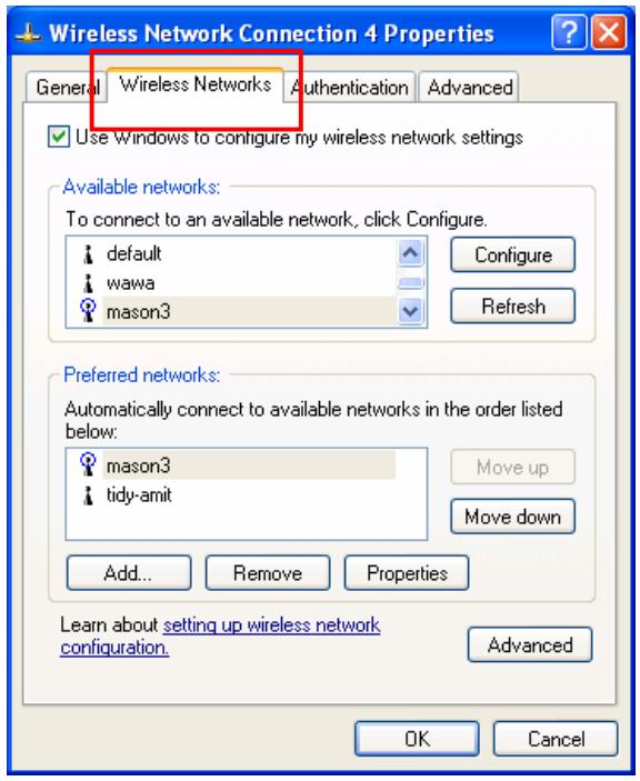 SMC WCB-GM - Click WIRELESS Networks to reconfigure the WIRELESS network connection. - 1