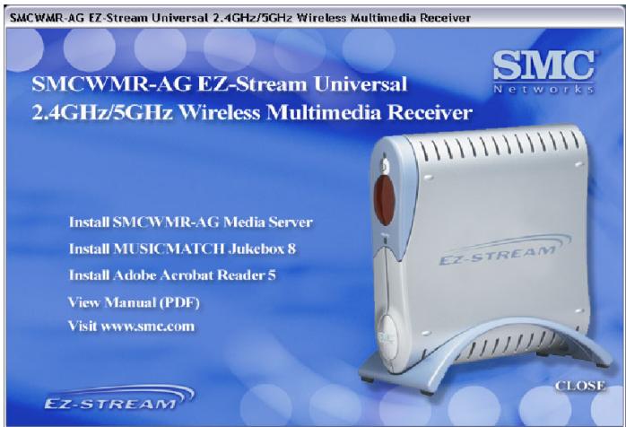 SMC WMR-AG - Installation du logiciel MEDIA SERVER - 1