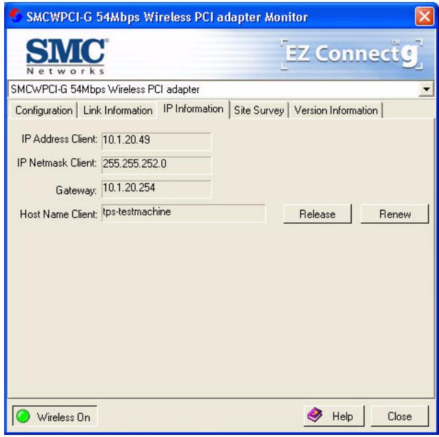 SMC WPCI-G - IP Information - 1