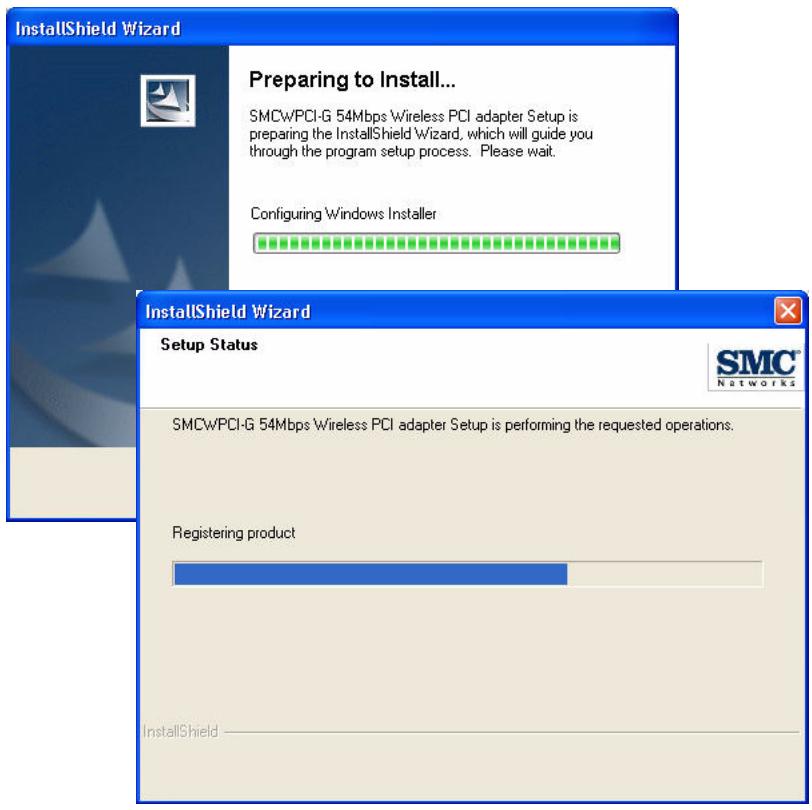 SMC WPCI-G - Windows XP will automatically install the driver. - 1