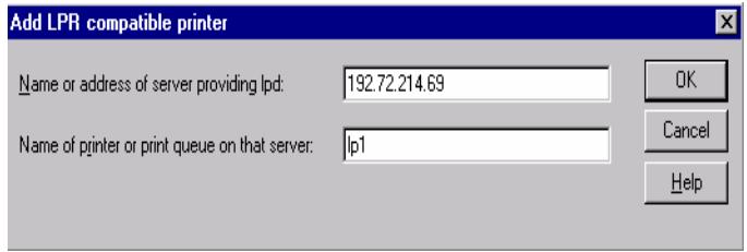 SMC WPS-G - Windows NT LPR Port Printing Installation - 2