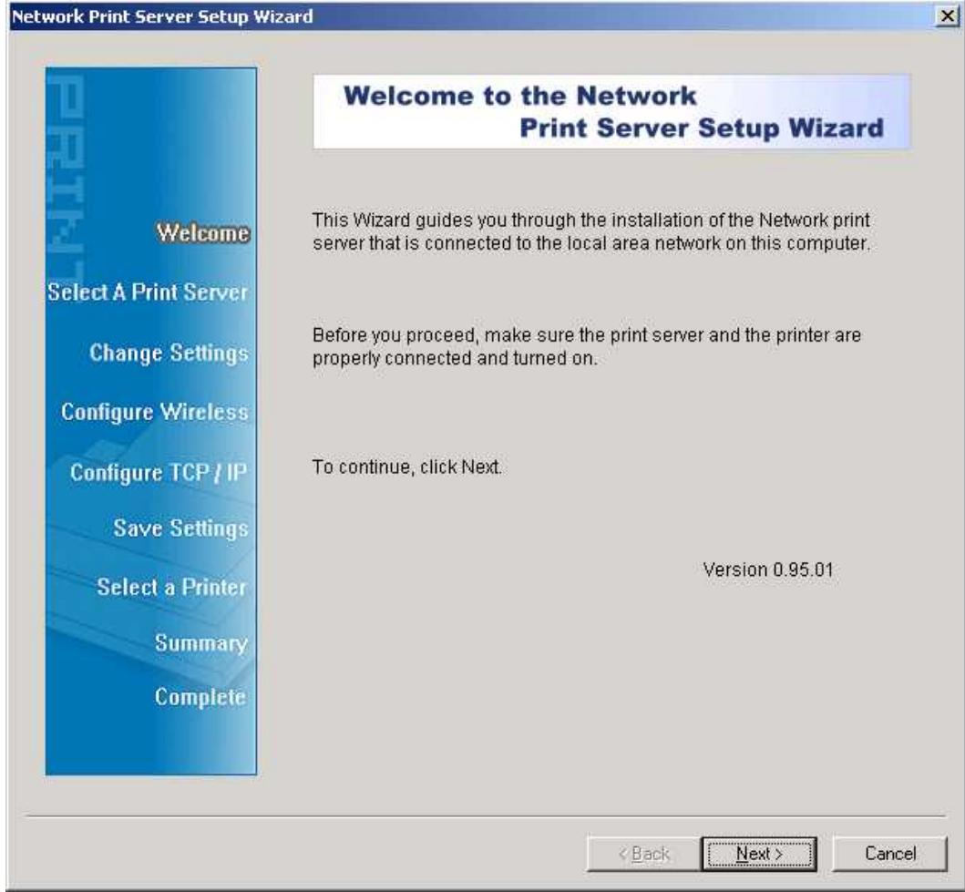 SMC WPS-G - Installing the PSAdmin and Print Server's Driver - 2