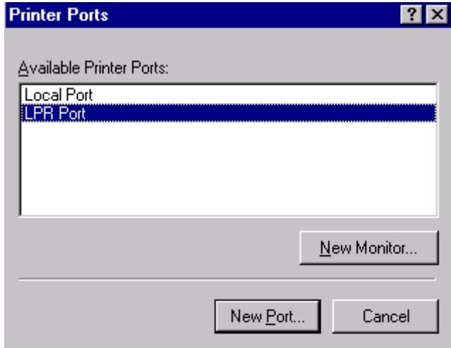 SMC WPS-G - Windows NT LPR Port Printing Installation - 1