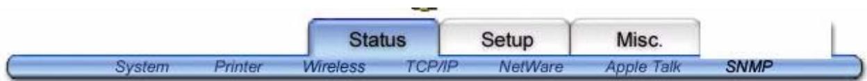 SMC WPS-G - SNMP Status - 1