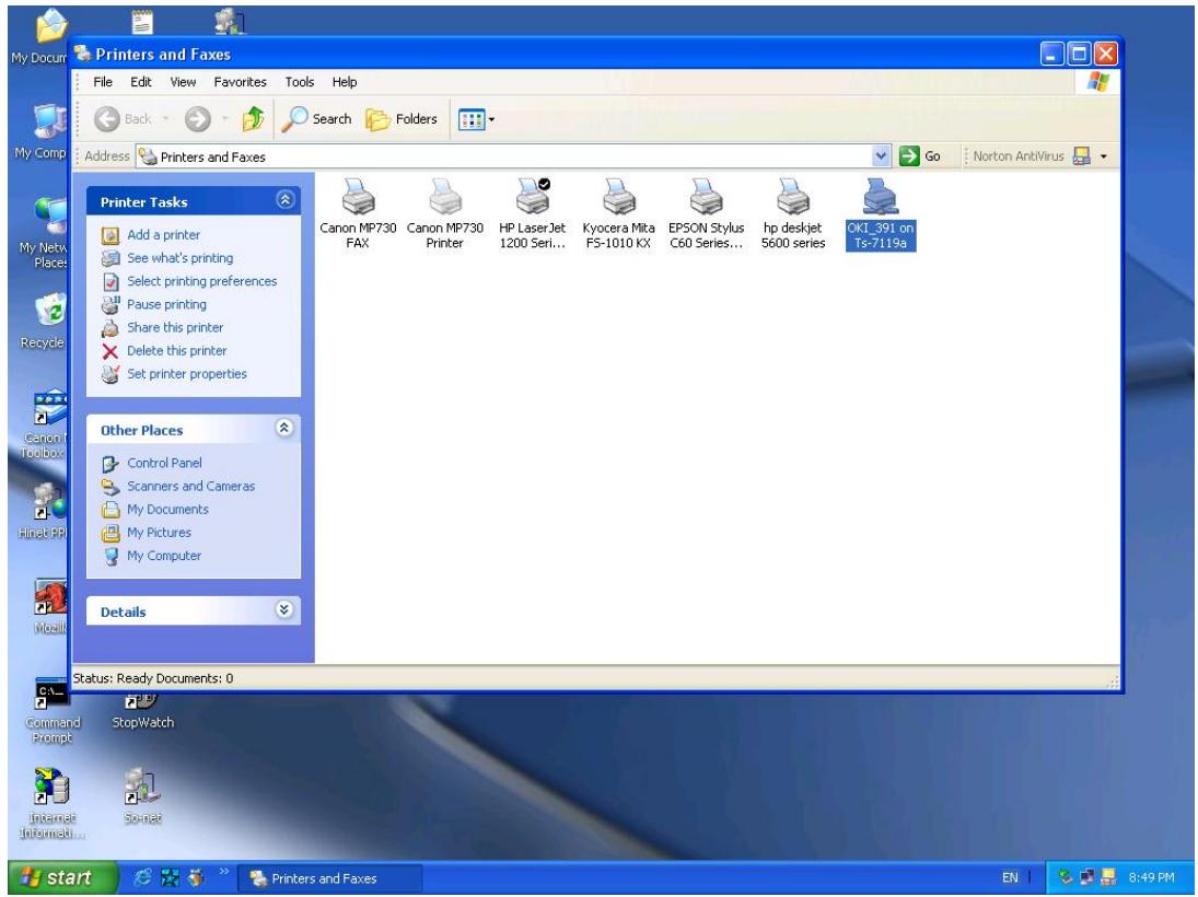 SMC WPS-G - Now, you can find your printer's icon and you can use the SMB printing mode. - 1