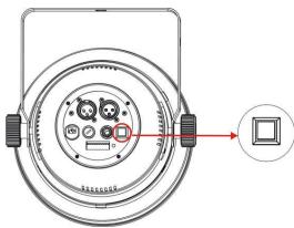 JBSYSTEMS LIGHT LED PAR 56 - Configurar canal DMX individualmente por projector: - 1
