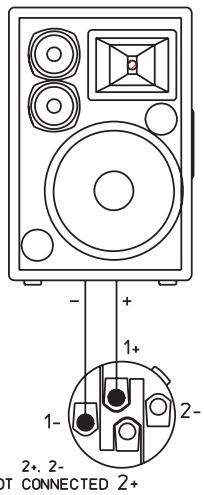 DYNACORD MP7 - Sorties haut-parleur (speaker outputs RIGHT / LEFT) - 1