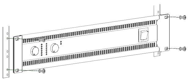 DYNACORD SL 1200 - Befestigung der Endstufe - 1
