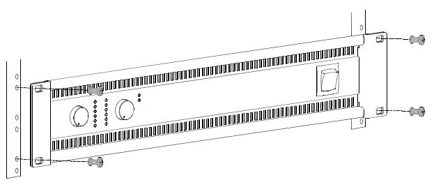 DYNACORD SL 900 - Befestigung der Endstufe - 1