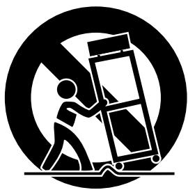 MACKIE BIGKNOB - PORTABLE CART WARNING - 1