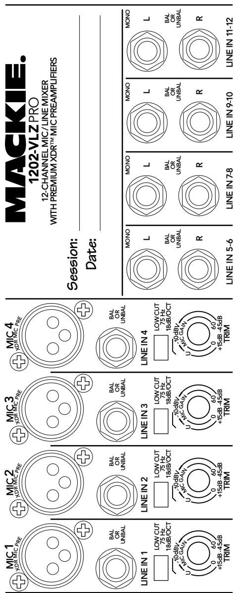 MACKIE 1202-VLZ PRO - MULTS AND "Y"s - 5