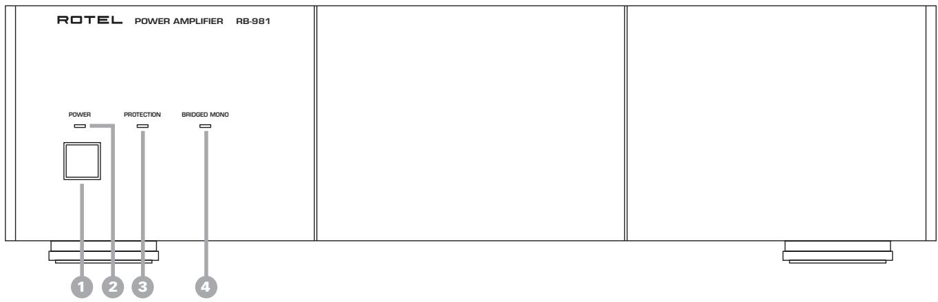 ROTEL RB-981 - The unit must be connected to a power supply only of the type and voltage specified on the rear panel of the unit. - 2
