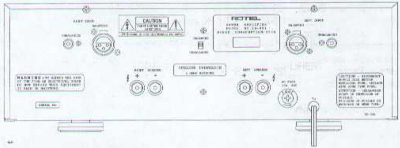 ROTEL RB-991 - FRONT PANEL CONTROLS/INDICATOR LIGHTS - 1
