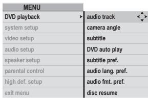 ROTEL RDV-1093 - DVD Playback Menu - 1