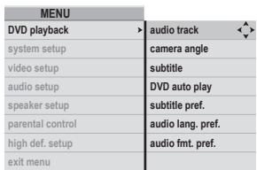 ROTEL RDV-1093 - On-Screen Menus G H U - 2