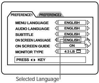 ROTEL RDV-985 - On Screen Language - 1