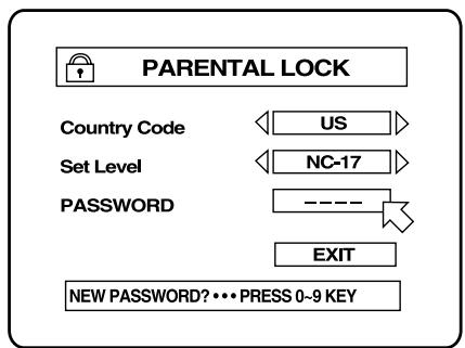 ROTEL RDV-985 - PARENTAL LOCK display - 1