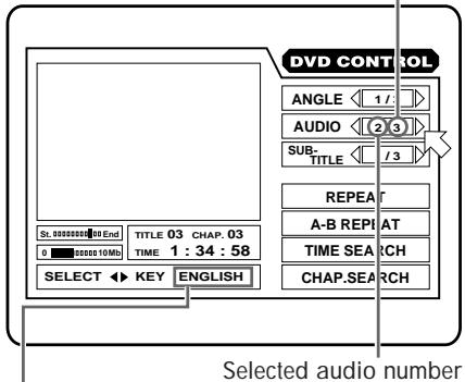 ROTEL RDV-985 - Audio Language Selection - 2