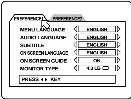 ROTEL RDV-985 - Using the Preferences Display - 1