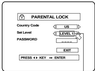 ROTEL RDV-985 - Changing the Parental Lock Settings - 2