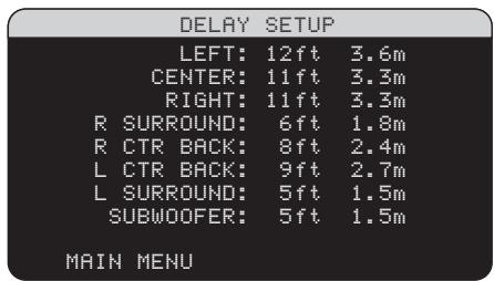 ROTEL RSP-1068 - Delay Setup - 1