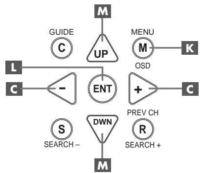 ROTEL RSP-1068 - Navigation Buttons - 1