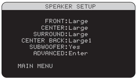 ROTEL RSP-1098 - Speaker Setup - 1
