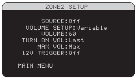 ROTEL RSP-1098 - Zone 2 Setup - 1