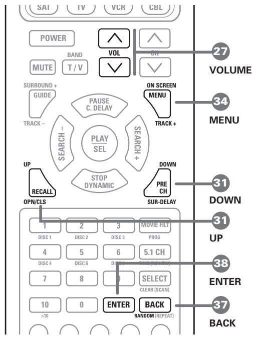 ROTEL RSP-985 - Navigation Buttons 27 31 34 37 38 - 1