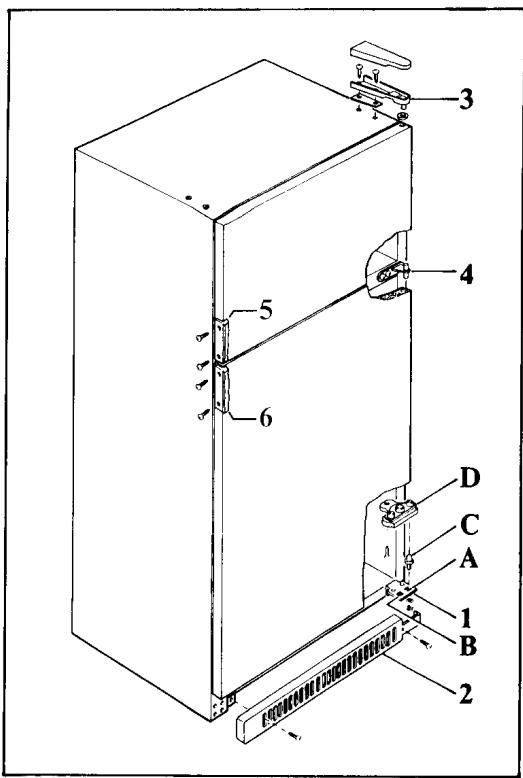 CASTOR CF320D - Door reversibility (Fig. 3) - 1