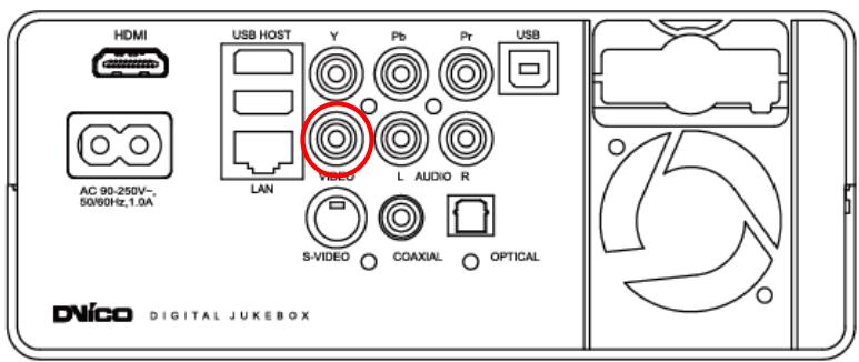 TVIX HD M-4100SH - Connection with an Ordinary (Composite) TV Output - 1