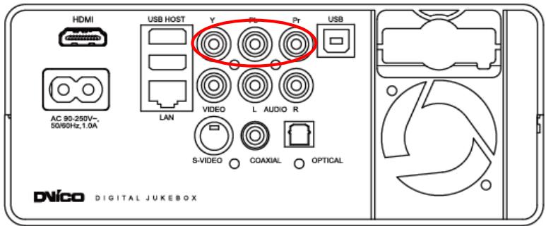 TVIX HD M-4100SH - Connection to Component Output - 1