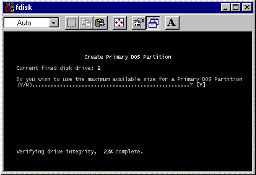 TVIX HD M-4100SH - Making a Partition and Formatting the HDDs under Windows 98SE / ME - 3