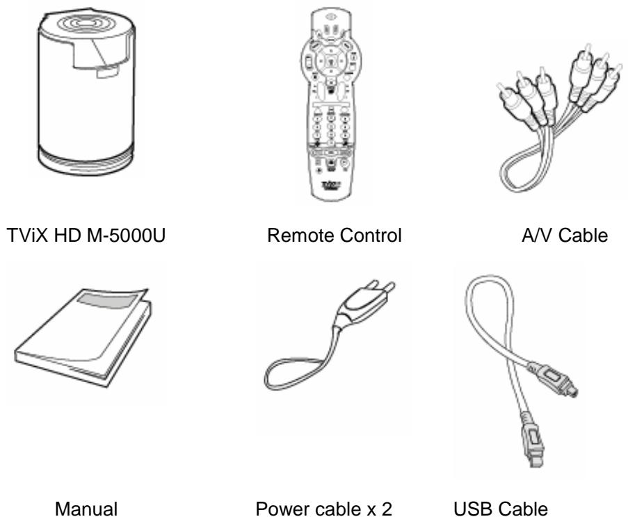 TVIX HD M-5000A - Package Contents - 1