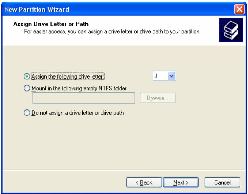 TVIX HD M-5000U - Making a Partition and Formatting the HDDs under Windows 2000 / XP - 5
