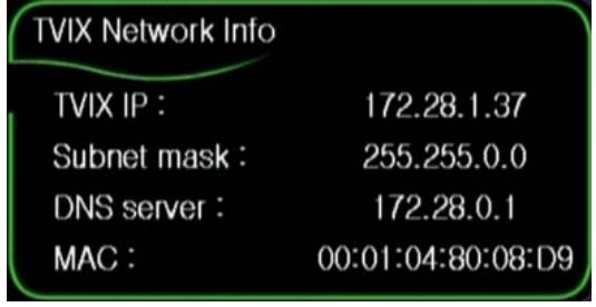 TVIX HD M-5000U - Setting Network Configurations in TViX HD - 2