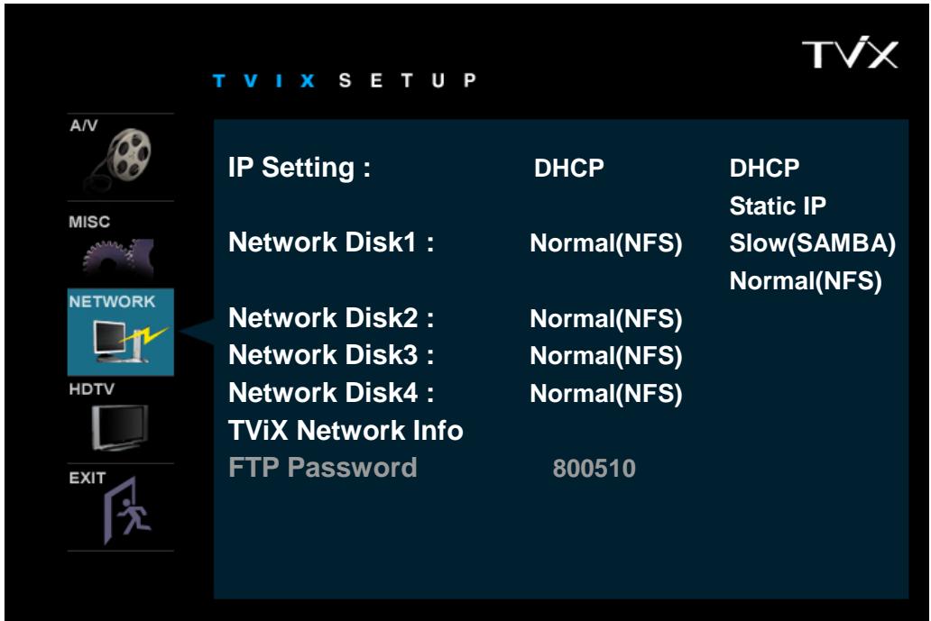 TVIX HD M-5000U - Network Setting - 1
