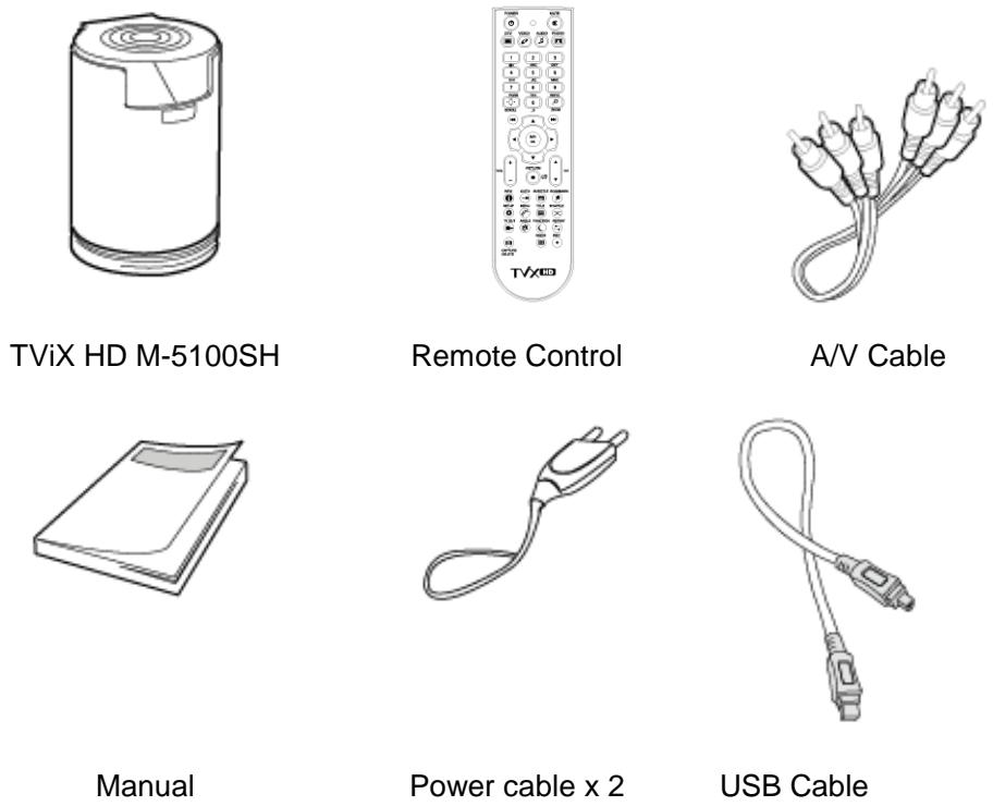 TVIX HD M-5100SH - Package Contents - 1
