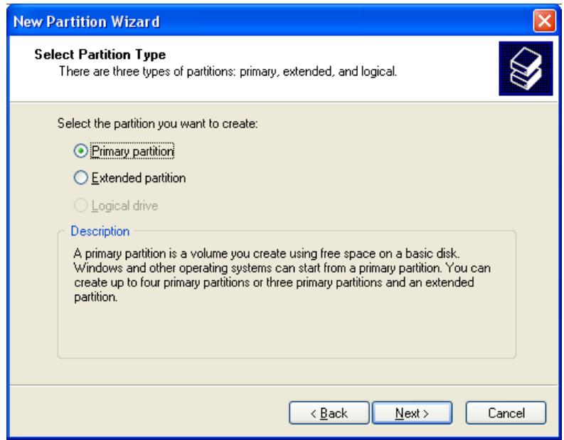 TVIX HD M-5100SH - Making a Partition and Formatting the HDDs under Windows 2000 / XP/VISTA - 3